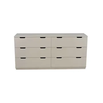 Aoko dresser double 6 drawers - Beige - Mavis