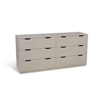 Aoko dresser double 6 drawers - Beige - Mavis