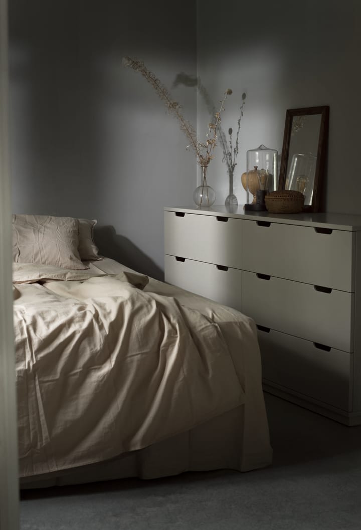 Aoko dresser double 6 drawers, White lacquer Mavis