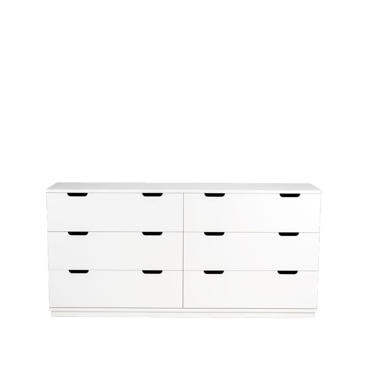 Aoko dresser double 6 drawers - White lacquer - Mavis