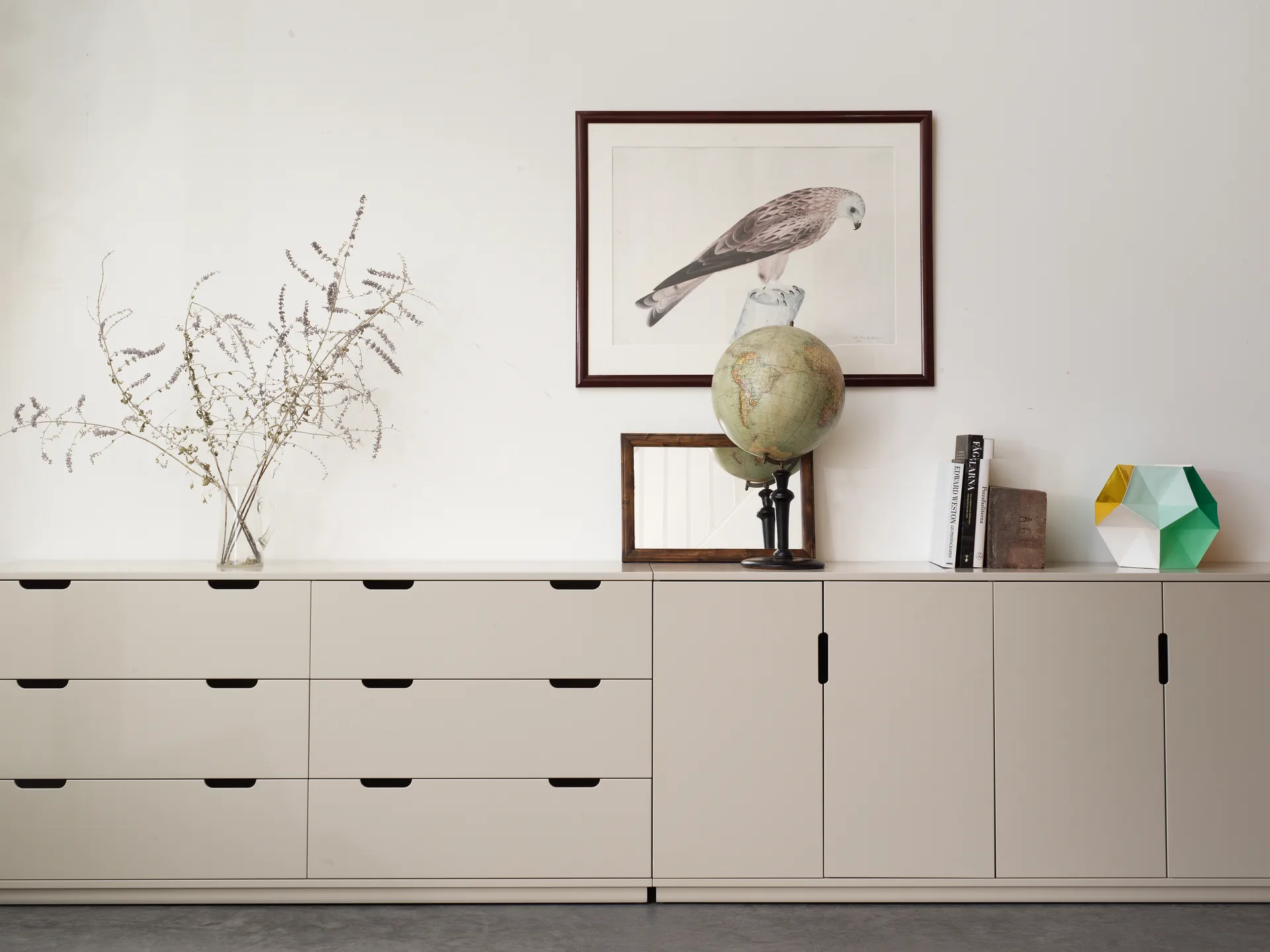 Aoko sideboard 77x160 cm, white lacquer Mavis