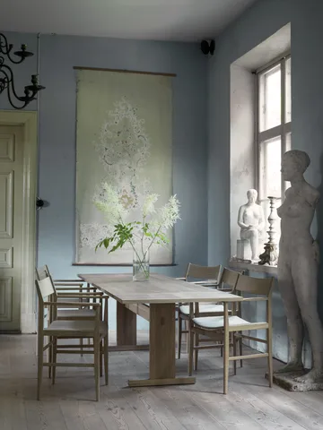 Arv dining table 200x85 cm - White pigmented matte lacquered oak - Mavis