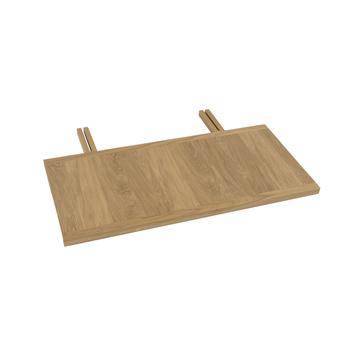 Arv dining table with extension leaf - White pigmented matte lacquered oak - Mavis
