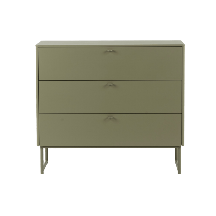 Deus chest of 3 drawers - Olive grey - Mavis