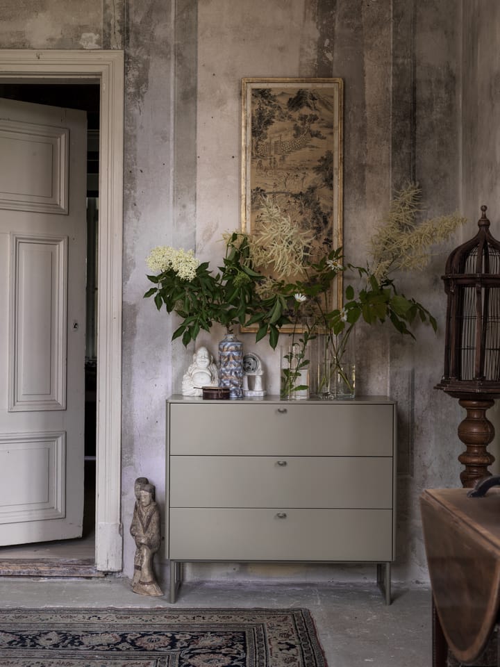 Deus chest of 3 drawers, Olive grey Mavis