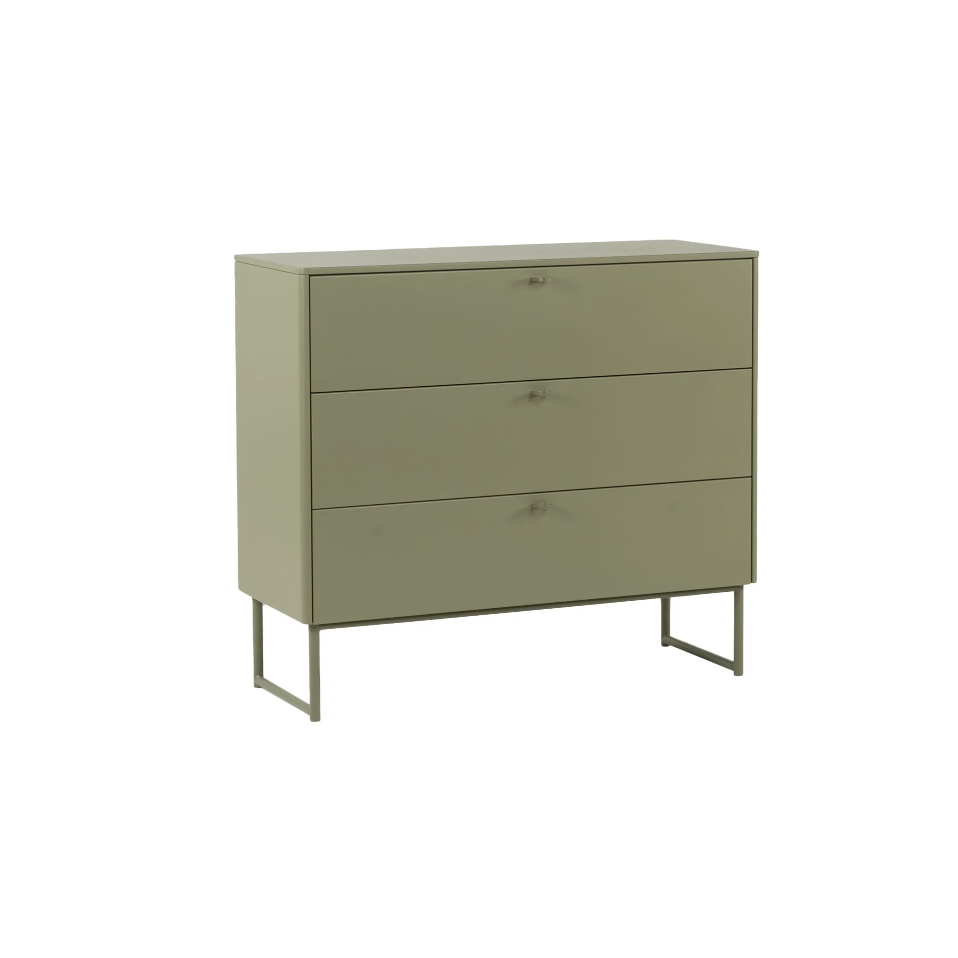 Deus chest of drawers 3 drawers, Olive grey Mavis