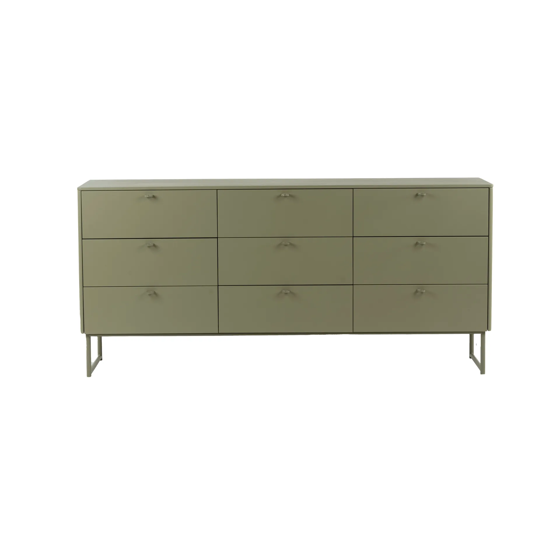 Deus chest of drawers 9 drawers, Olive grey Mavis