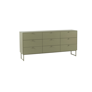 Deus chest of drawers 9 drawers - Olive grey - Mavis