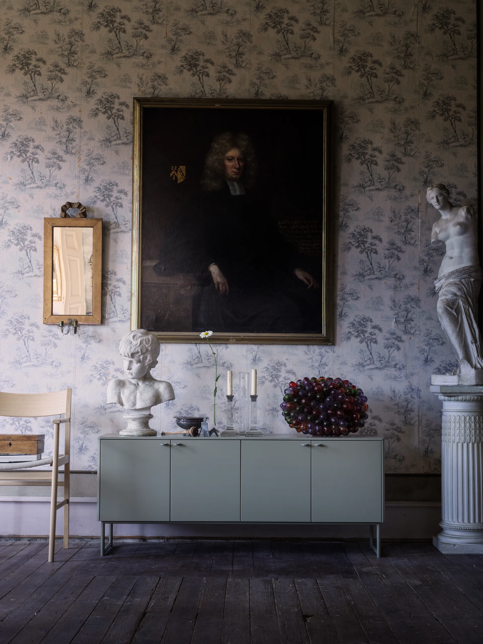 Deus sideboard 60 cm, Olive gray Mavis