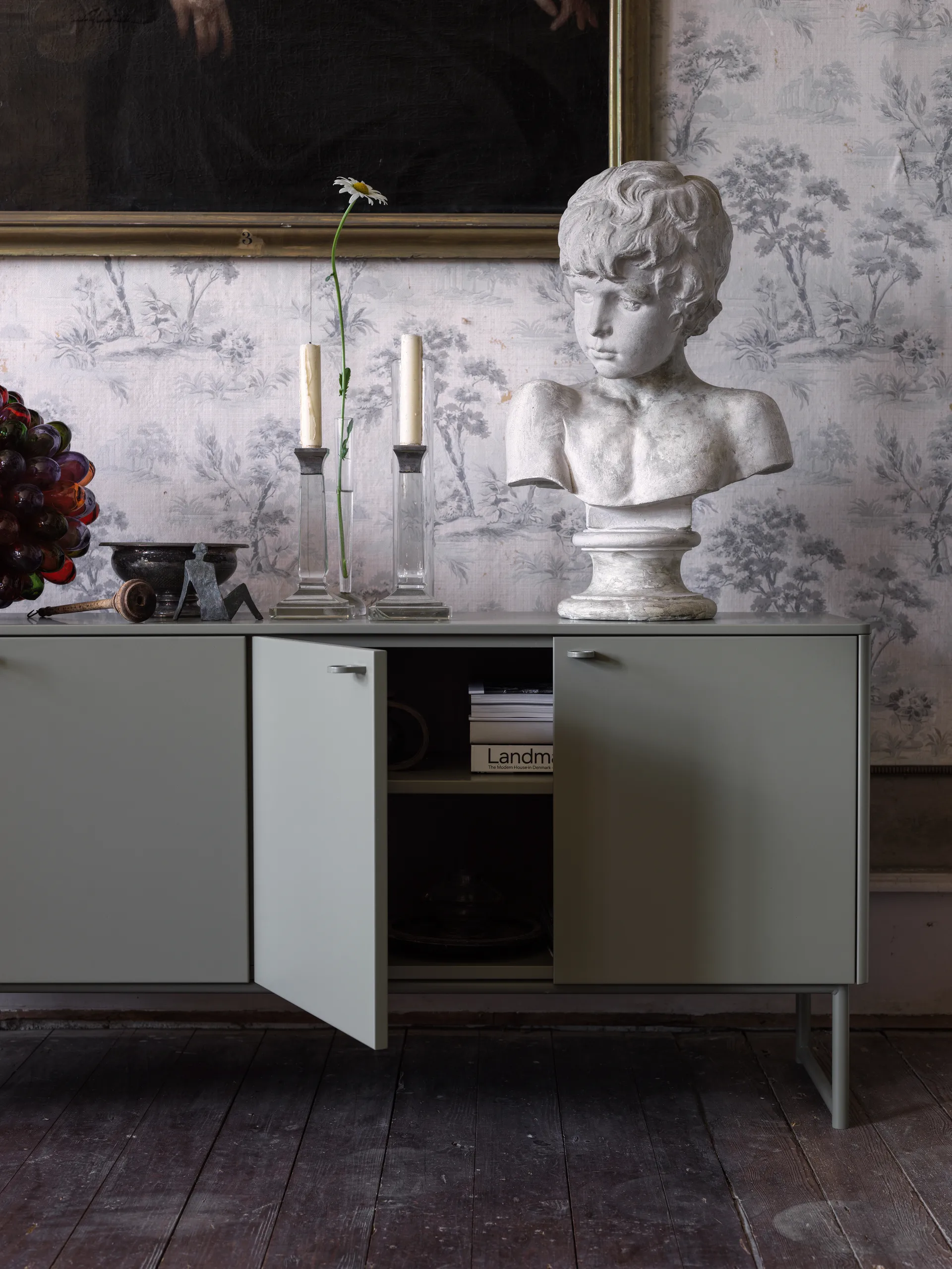 Deus sideboard 60 cm, Olive gray Mavis