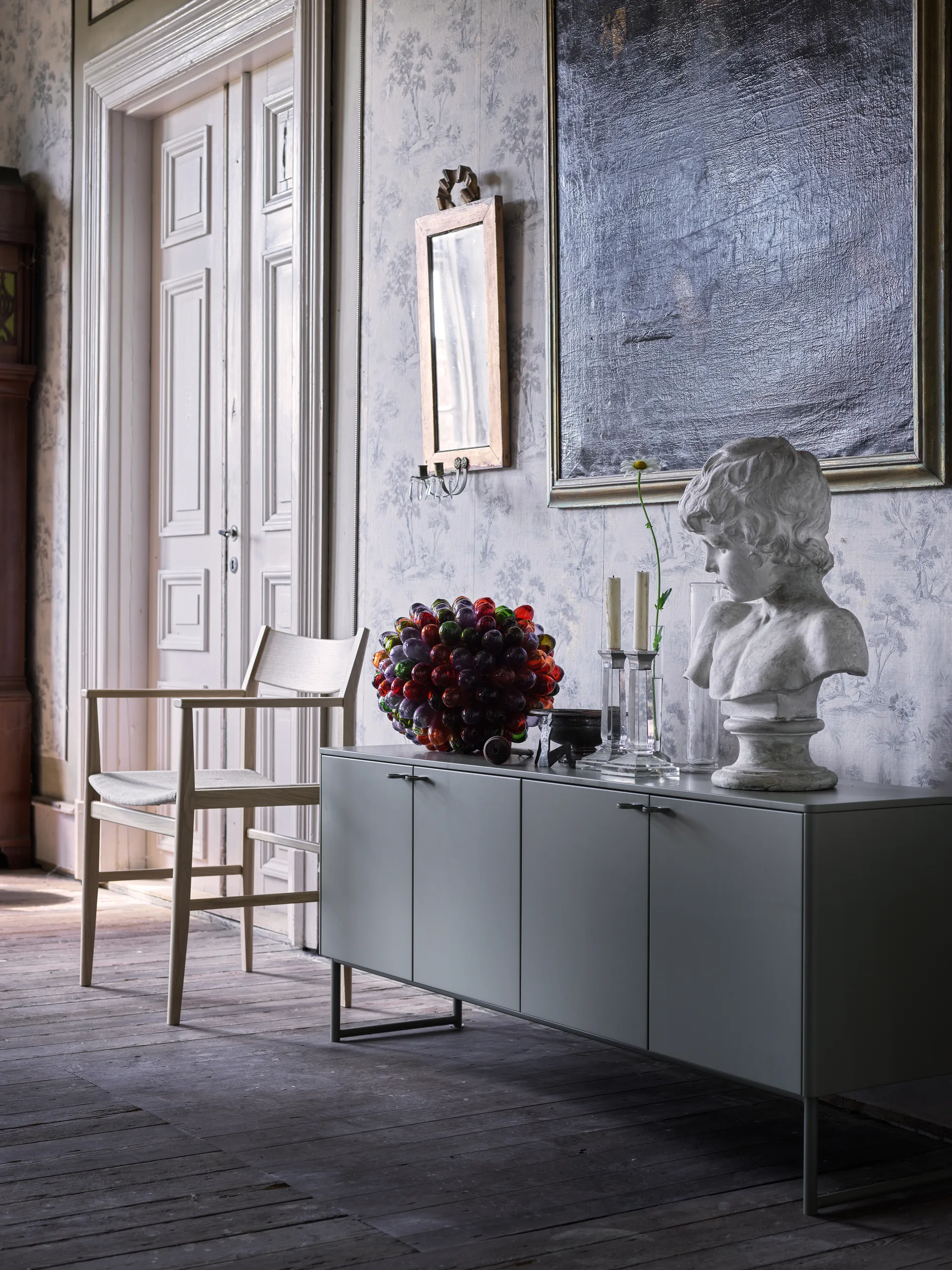 Deus sideboard 75 cm, Olive gray Mavis