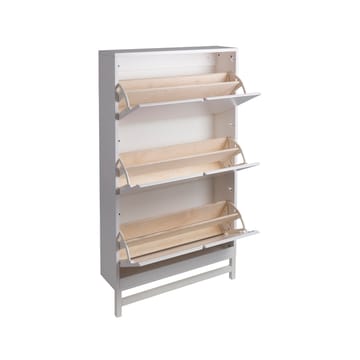 Falsterbo shoe storage - white, 3 compartment - Mavis