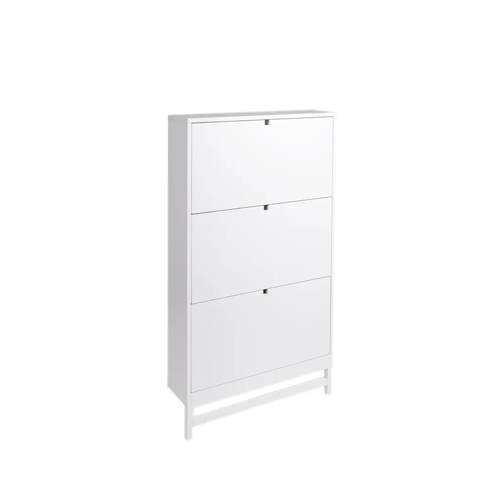 Falsterbo shoe storage, white, 3 compartment Mavis