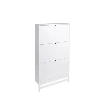 Falsterbo shoe storage - white, 3 compartment - Mavis