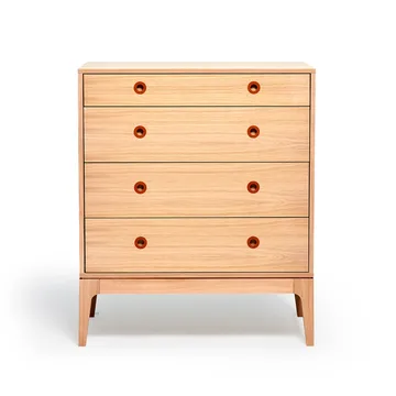 Höllviken chest of drawers - oak white pigmented, 4 drawers - Mavis