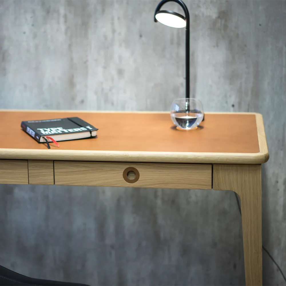 Höllviken desk, light gray Mavis