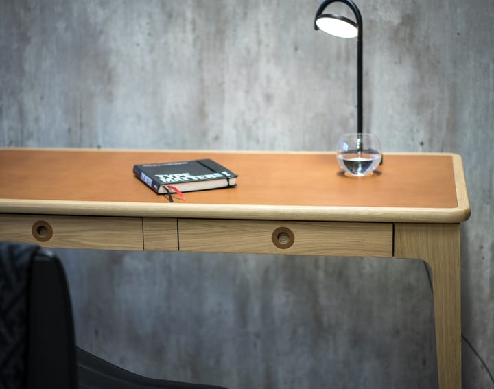 Höllviken desk, oak white pigmented Mavis