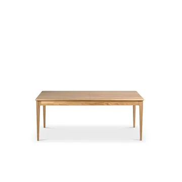 Höllviken dining table - oak, white pigmented matte lacquer - Mavis