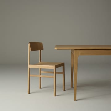 Höllviken dining table - oak, white pigmented matte lacquer - Mavis