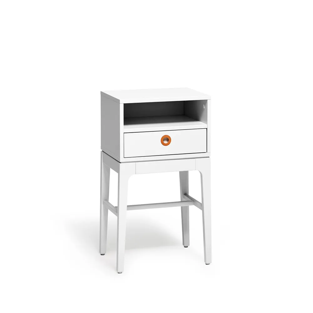 Höllviken high leg bedside table, light gray Mavis