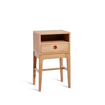 Höllviken high leg bedside table - oak white pigmented - Mavis