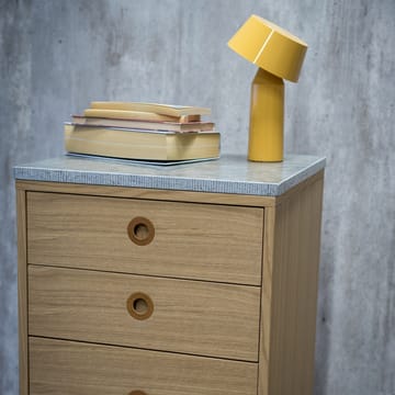 Höllviken Narrow chest of drawers - oak whitepigment, 6 drawers - Mavis