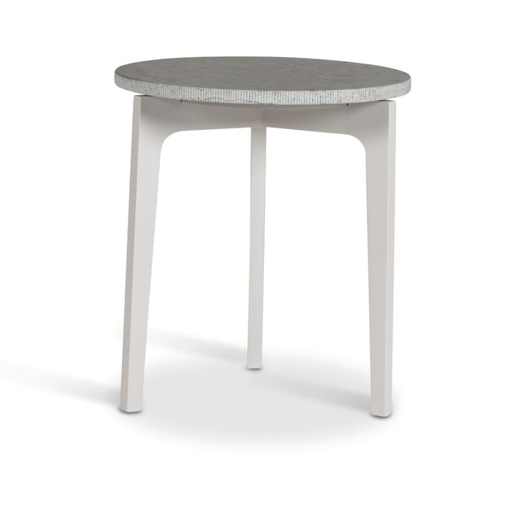 Höllviken side table - limestone, light gray lacquer - Mavis