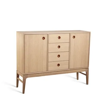Höllviken sideboard - oak white pigmented - Mavis