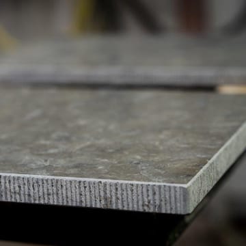 Höllviken top panel - limestone, media bench - Mavis
