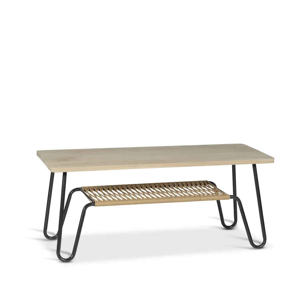 Marcel coffee table, oiled oak rustic, 120x50 Mavis