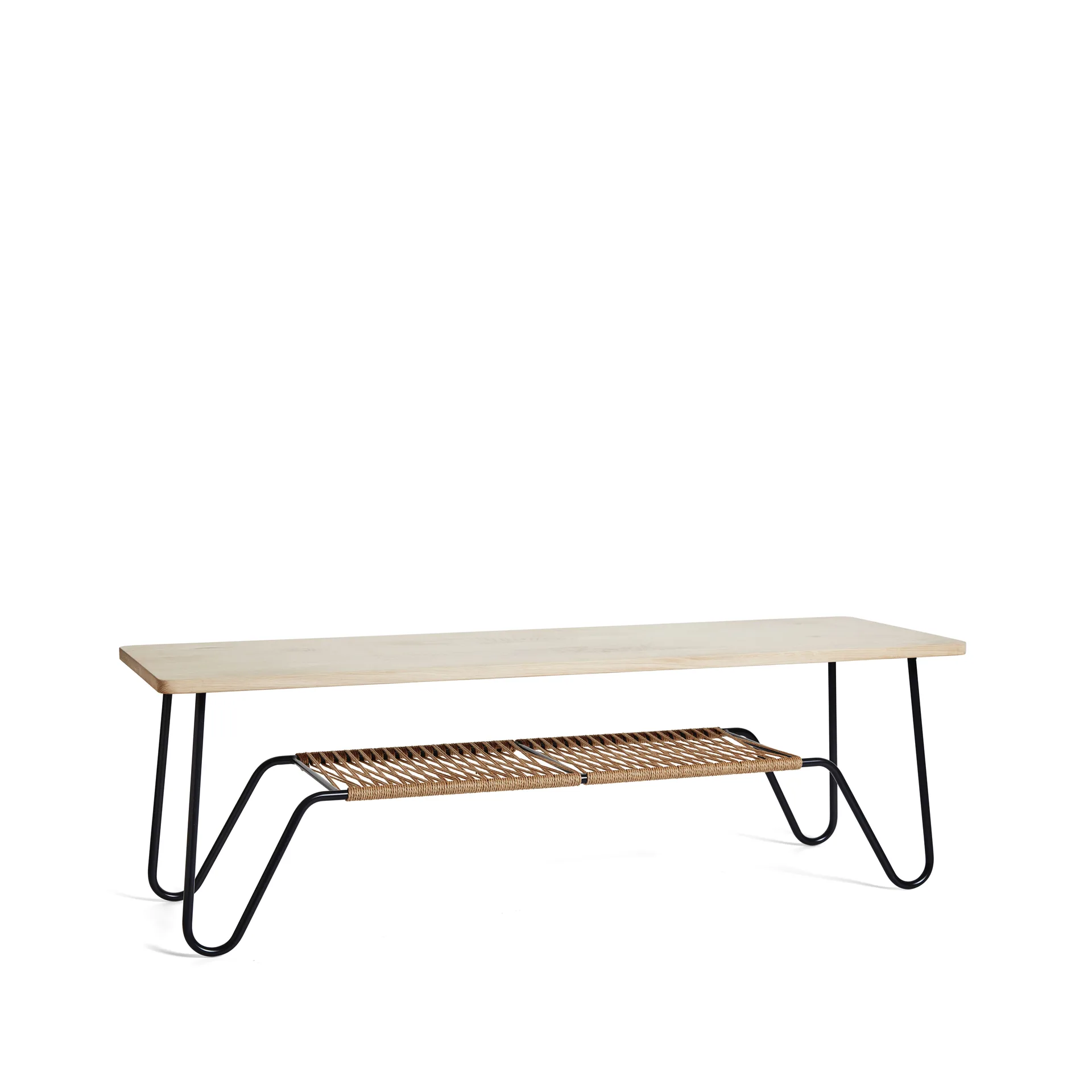Marcel coffee table, oiled rustic oak, 160x50 Mavis