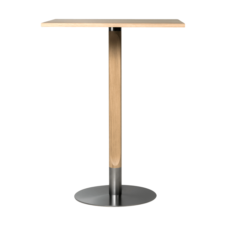 Red bar table 70x70 cm - White-pigmented matte lacquered oak - Mavis