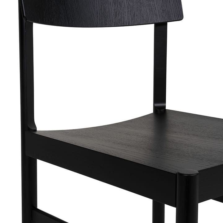 Red chair, Black stained ash Mavis