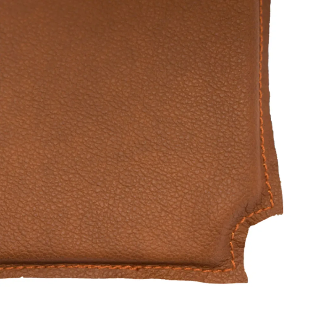 Red chair seat, leather cognac Mavis