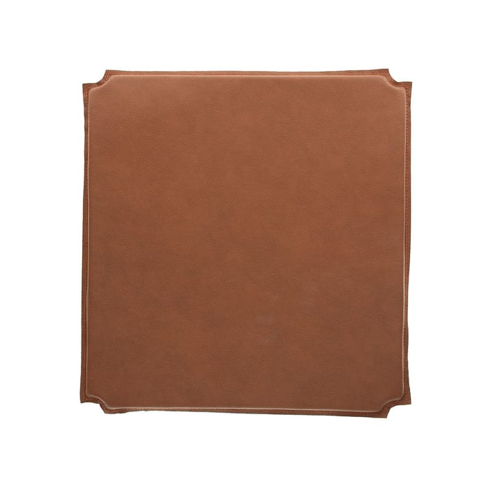 Red chair seat - leather cognac - Mavis