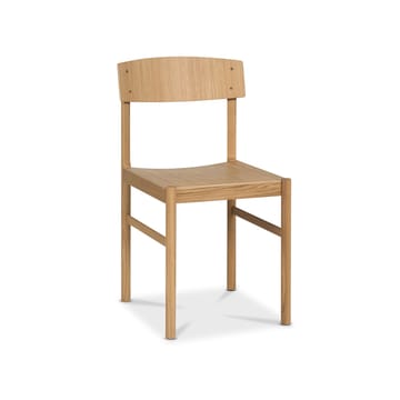 Red chair - White pigmented matte lacquered oak - Mavis