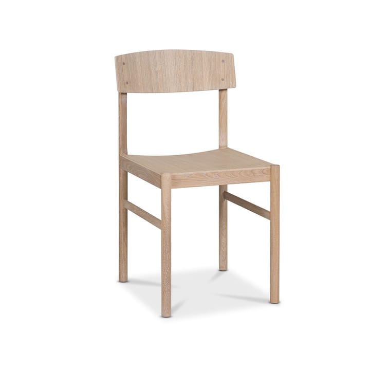 Red chair, White waxed oak Mavis