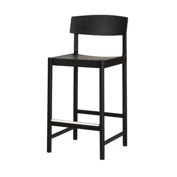 Rod barstool 65 cm - Black stained ash - Mavis