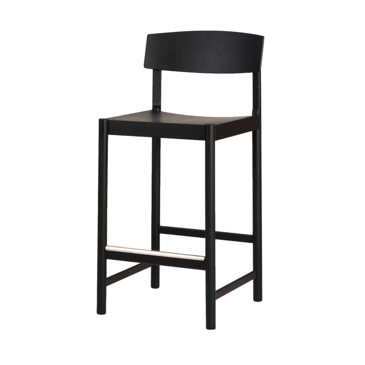 Rod barstool 65 cm - Black stained ash - Mavis
