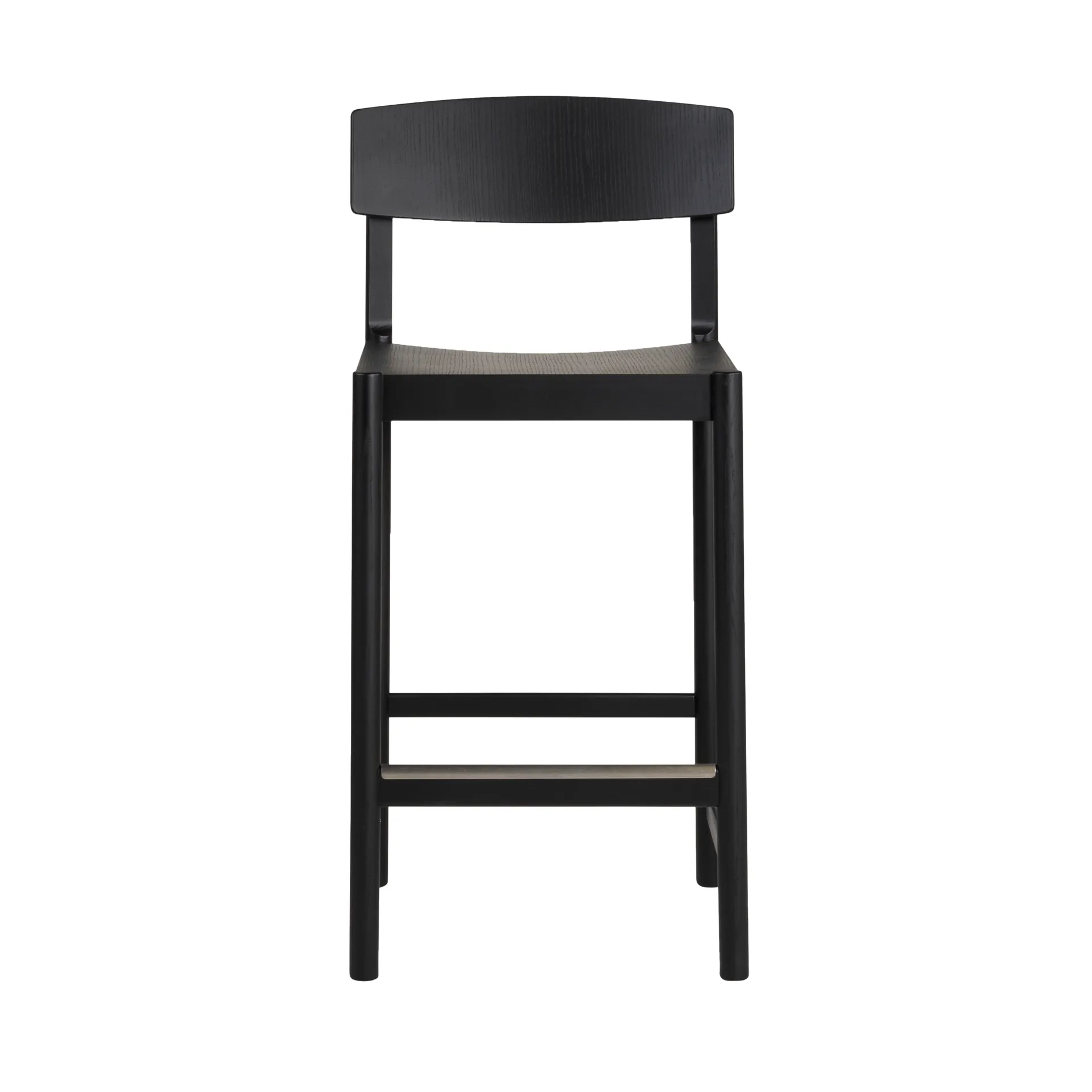 Rod barstool 65 cm, Black stained ash Mavis