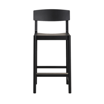 Rod barstool 65 cm - Black stained ash - Mavis