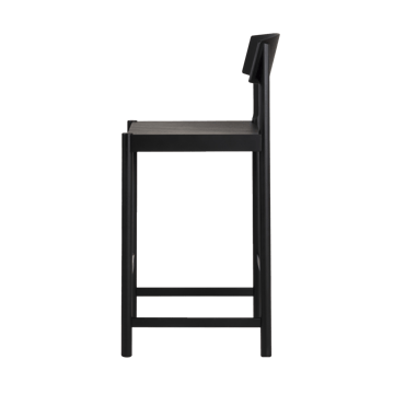 Rod barstool 65 cm - Black stained ash - Mavis