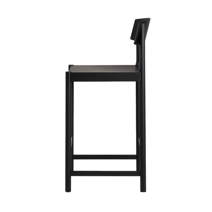Rod barstool 65 cm, Black stained ash Mavis