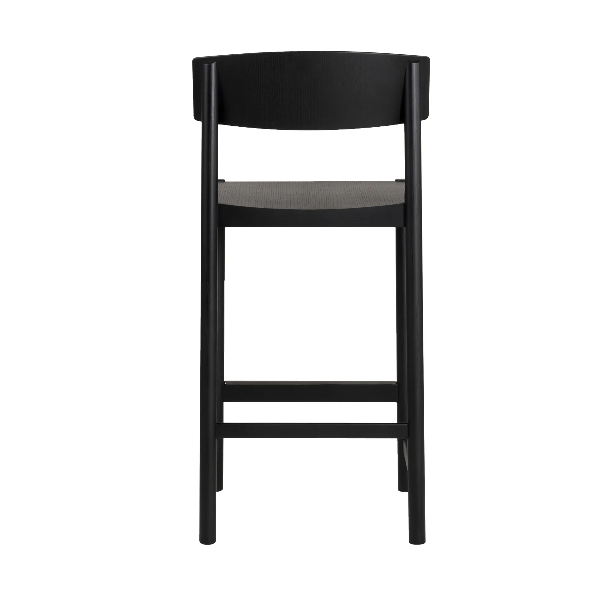 Rod barstool 65 cm, Black stained ash Mavis