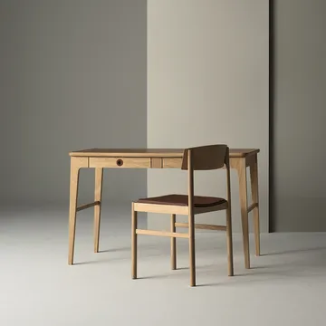 Rod chair - White pigmented matte lacquered oak - Mavis