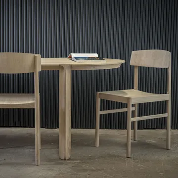 Rod chair - White waxed oak - Mavis