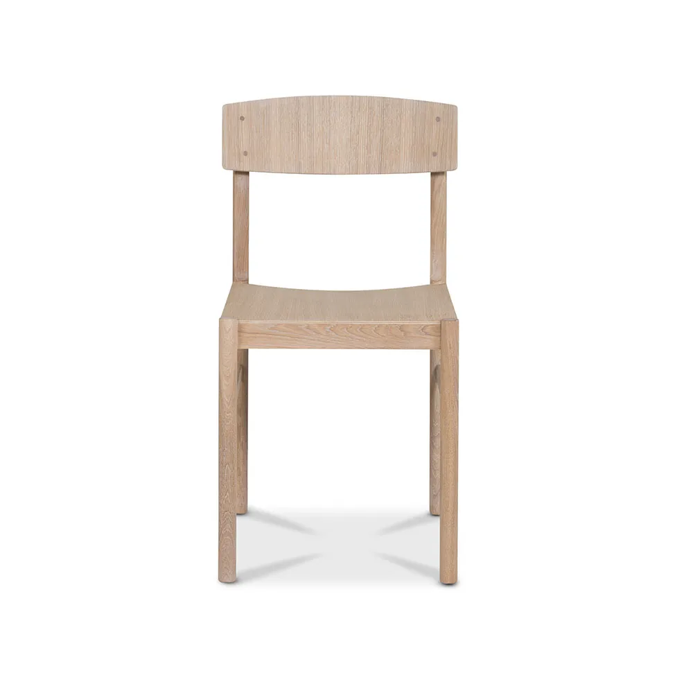 Rod chair, White waxed oak Mavis