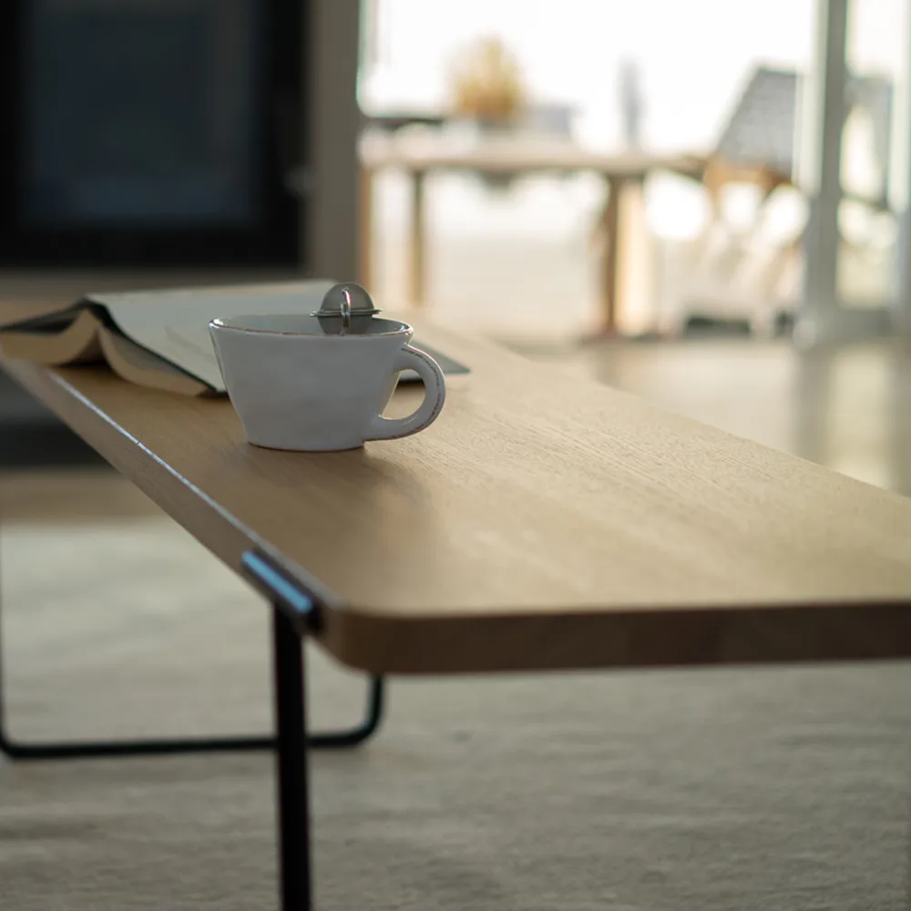 Update coffee table, oak light clear lacquer, 160 cm Mavis