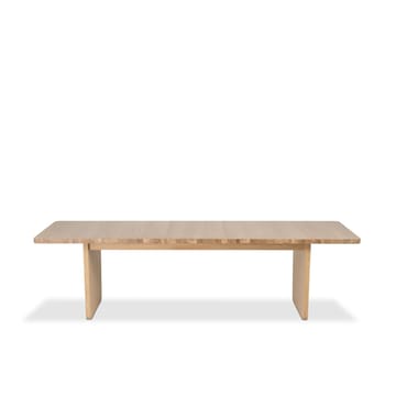 Vaud dining table - White pigmented oak, 2 pcs inserts - Mavis