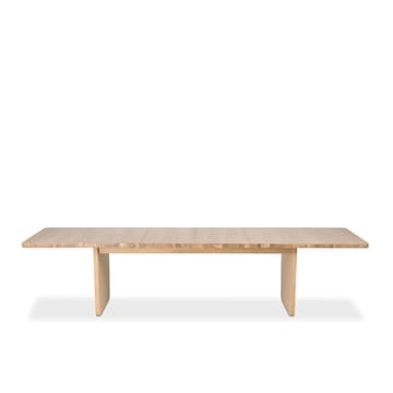 Vaud dining table - White pigmented oak, 2 pcs inserts - Mavis